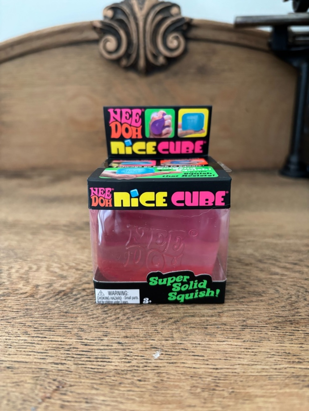 Nee Doh Nice Cube Super Solid Squish - Pink
